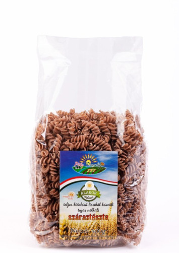 ALAKOR ősbúza orsó száraztészta 400 g (teljes kiőrlésű, tojás nélküli)