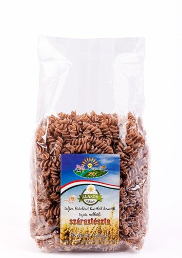ALAKOR ősbúza orsó száraztészta 400 g (teljes kiőrlésű, tojás nélküli)