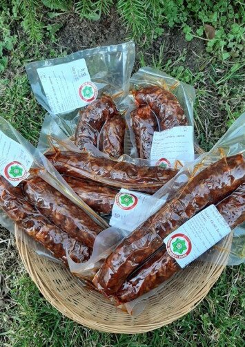 Füstölt Kárpáti Borzderes marha paprikás kolbász